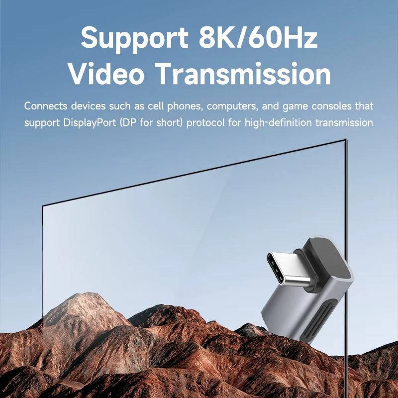 Experience Lightning-Fast Connectivity with the 240W USB C to C Adapter – 40Gbps, 8K 60Hz, 90 Degree Converter for Thunderbolt 4/3, MacBook, and iPhone 17 Pro!
