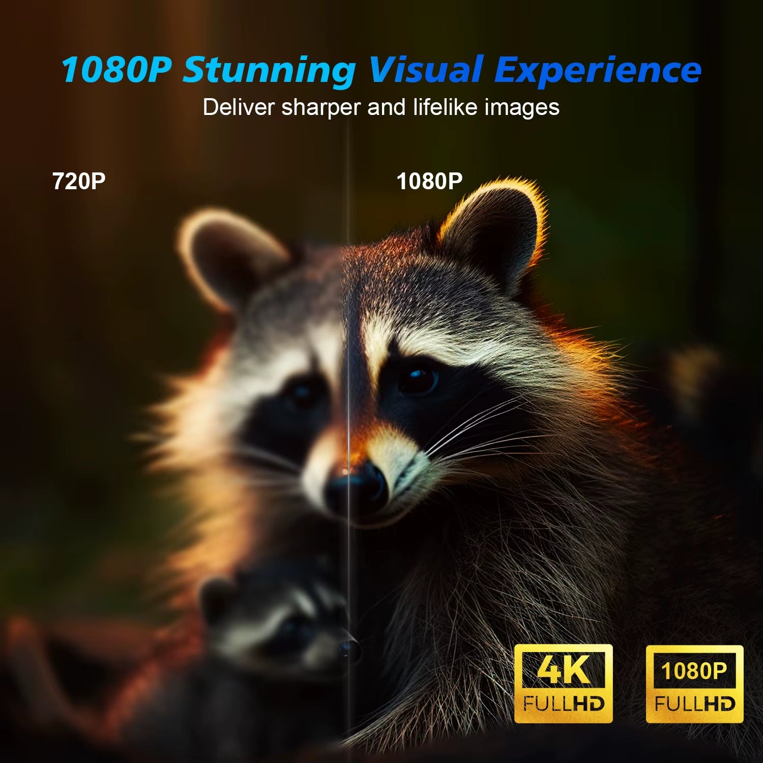 Transform Your Home Theater with the Android 11 4K Smart Projector - 580 ANSI Lumens, Full HD 1920x1080P, WiFi6 & BT5.0, Voice Control, Ultimate Viewing Experience