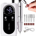 Elevate Your Nail Game with the Professional 45000RPM Electric Portable Nail Drill Machine - Rechargeable, Low Noise, and Perfect for Salon Quality Manicures!