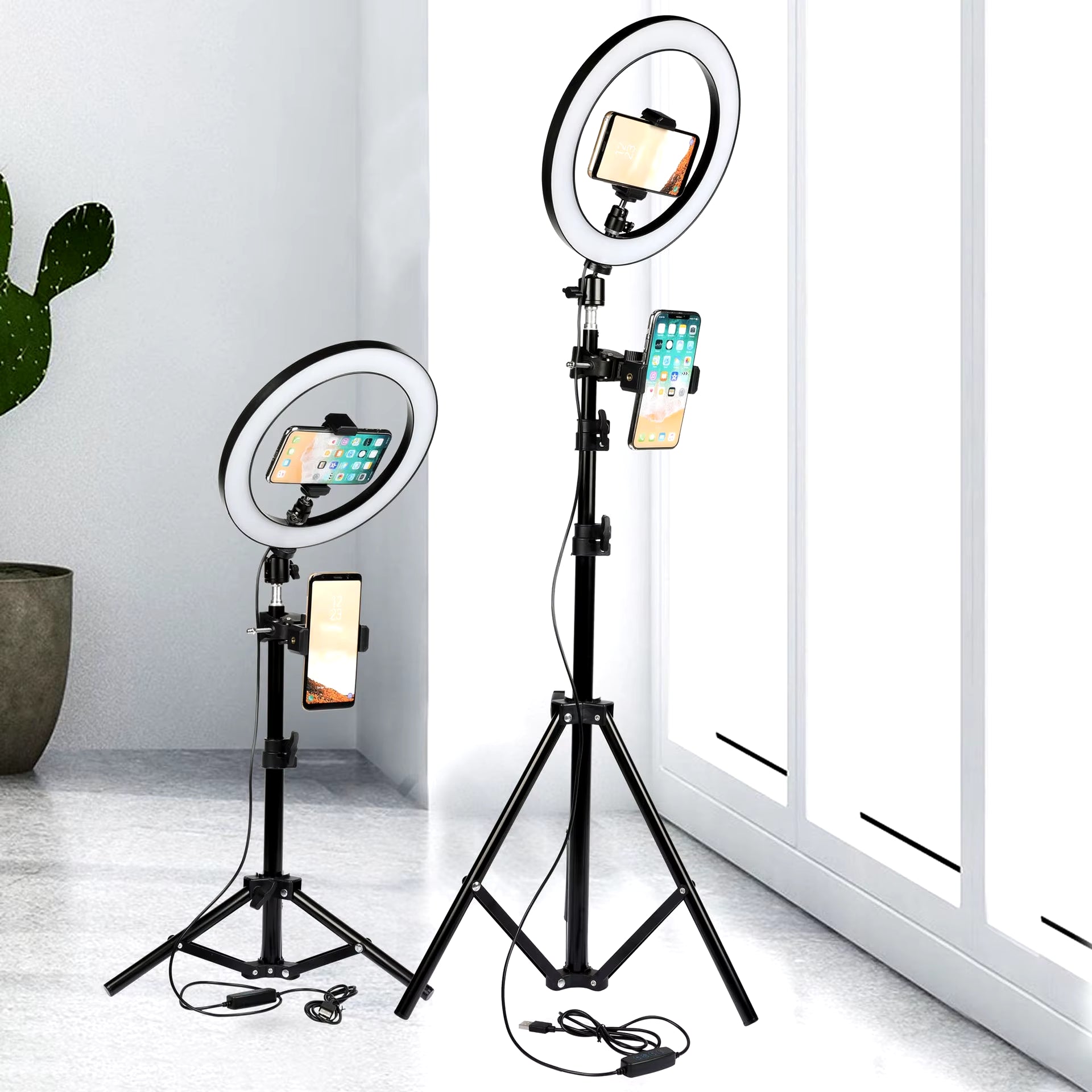 Illuminate Your Beauty with the 26CM Dimmable LED Selfie Ring Light - Perfect for Live Streaming, Makeup, and Photography!