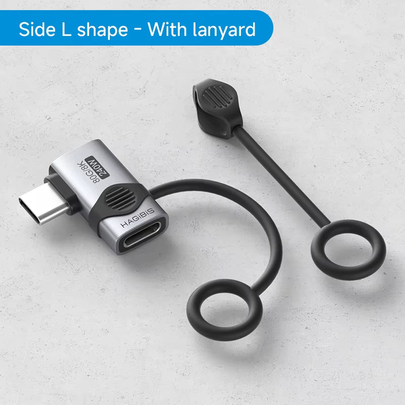 Experience Lightning-Fast Connectivity with the 240W USB C to C Adapter – 40Gbps, 8K 60Hz, 90 Degree Converter for Thunderbolt 4/3, MacBook, and iPhone 17 Pro!