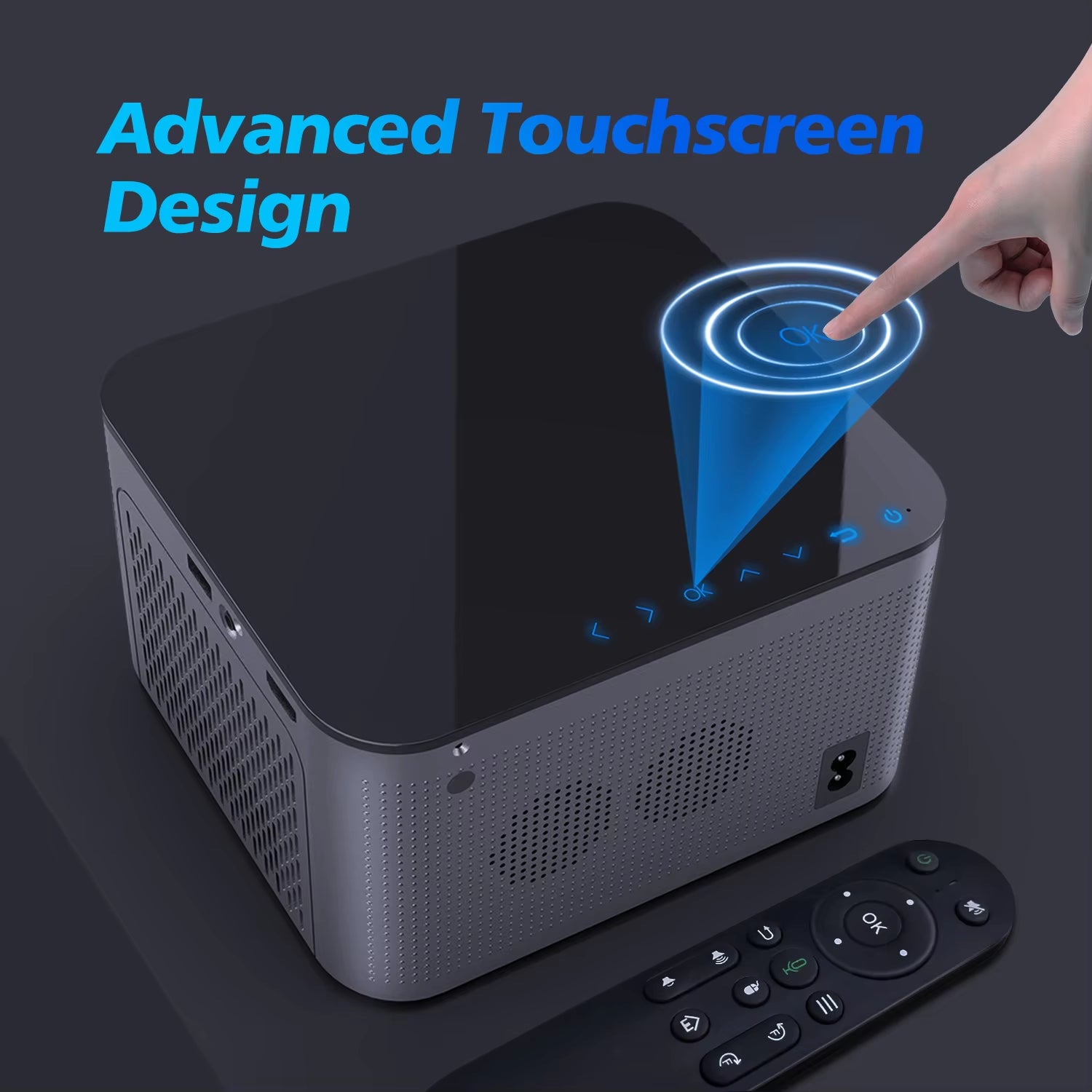 Transform Your Home Theater with the Android 11 4K Smart Projector - 580 ANSI Lumens, Full HD 1920x1080P, WiFi6 & BT5.0, Voice Control, Ultimate Viewing Experience